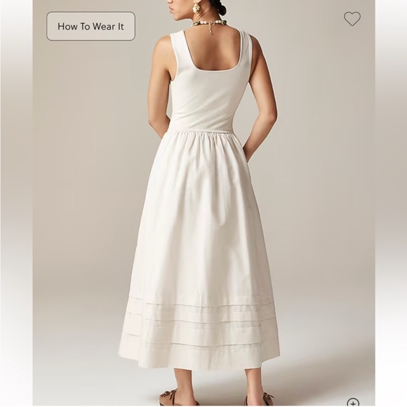 Drop Waist Mixy Dress in Natural - XS - Picture 2 of 7